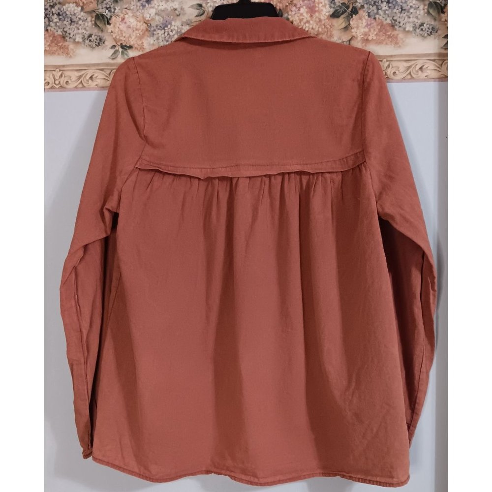 Andree By Unit Small Rust Peplum Lagenlook Minima… - image 4